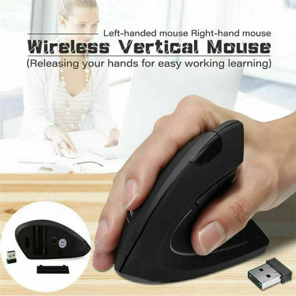 Ergonomic Mouse Vertical - Ratón Vertical ergonómico 2,4 GHz ratón