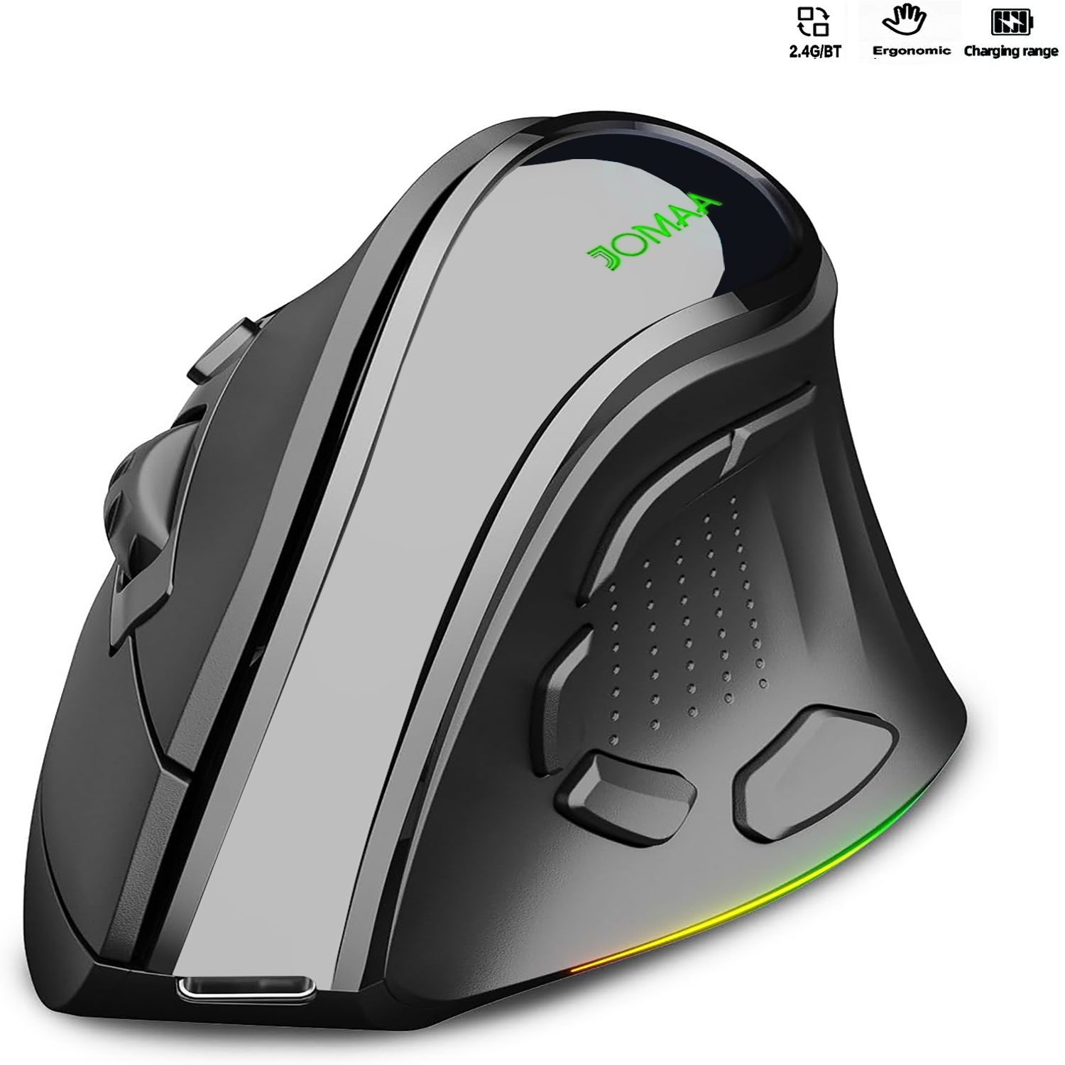 Ergonomic Mouse Vertical - Ratón inalámbrico Vertical ergonómico de modos