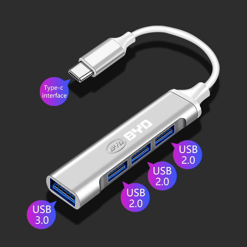 Multi Port Usb Hub - Adaptador USB Tipo-C, Distribuidor de Múltiples
