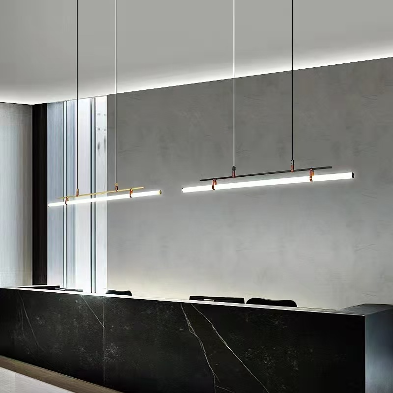 Office Technician - Lámpara colgante LED minimalista nórdica, candelabro