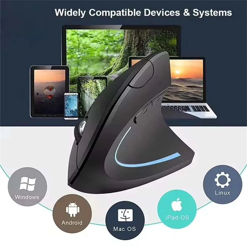 Ratón Vertical ergonómico 2,4  - Ergonomic Mouse Vertical reseña y precio
