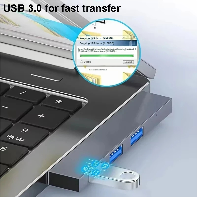 Hub USB 3.0 de 4 Puertos, Mult - Multi Port Usb Hub reseña y precio