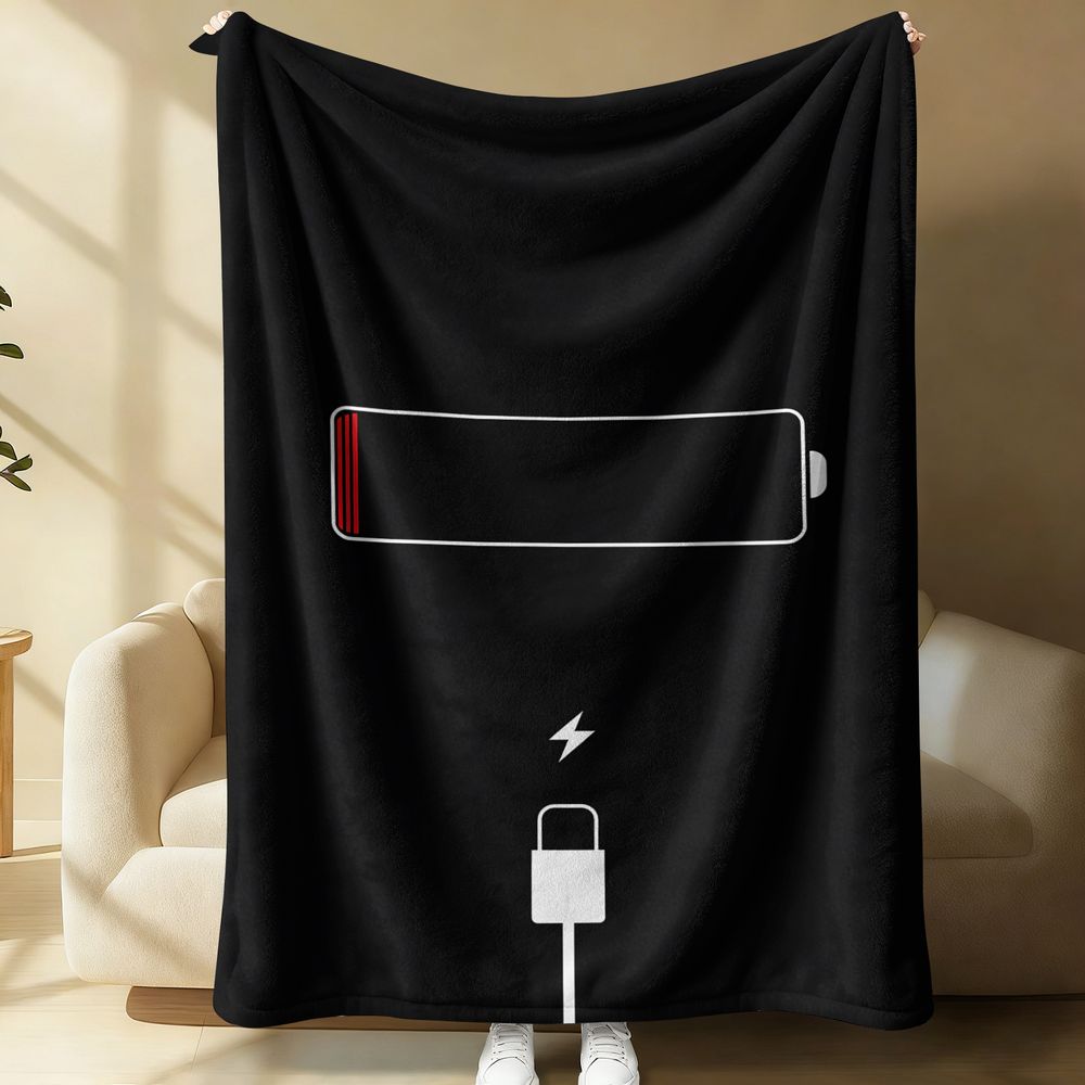 Manta de Franela con Estampado - Office Tech For Home reseña y precio
