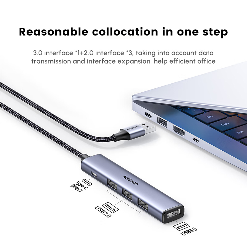 UGREEN USB Hub con 4 puertos U - Multi Port Usb Hub reseña y precio