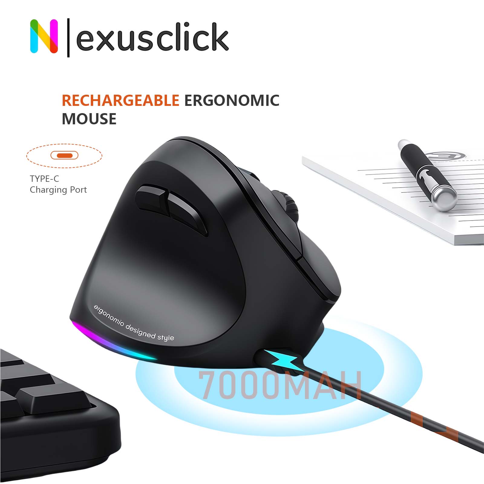 Ratón Inalámbrico Vertical Erg - Ergonomic Mouse Vertical reseña y precio