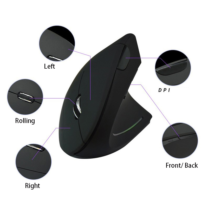 Ratón izquierdo derecho Vertic - Ergonomic Mouse Vertical reseña y precio