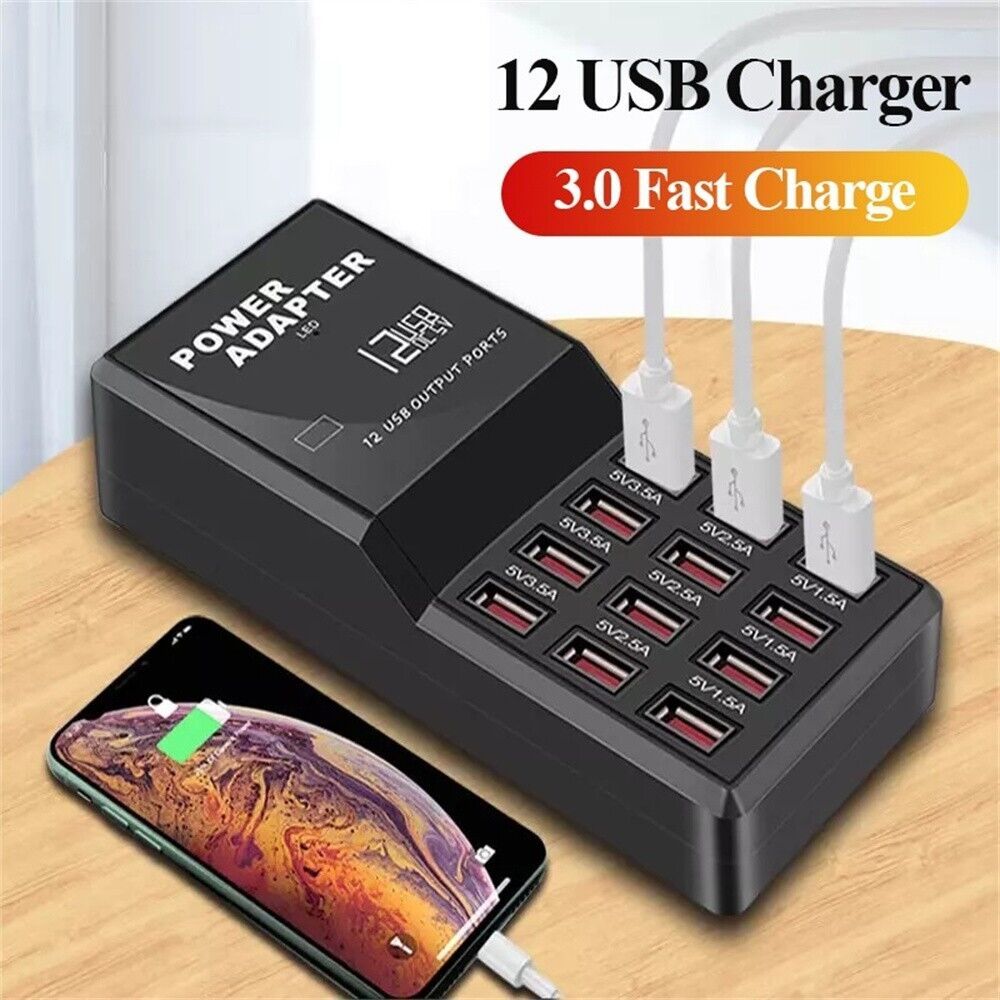 Estación de Carga USB Multi-Pu - Multi Port Usb Hub reseña y precio