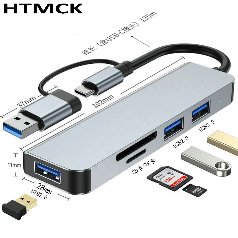 Hub USB C 8 en 2, Estación de  - Multi Port Usb Hub reseña y precio