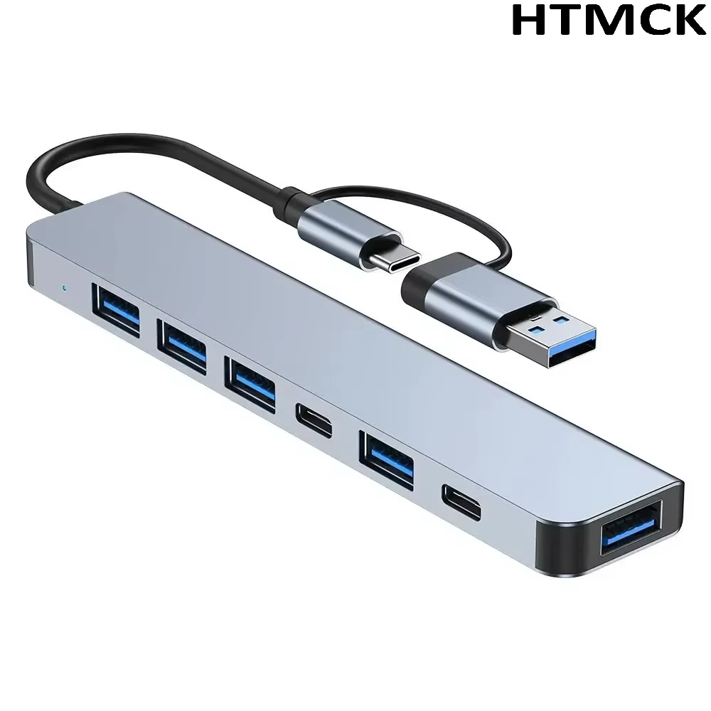 Hub USB C 8 en 2, Estación de  - Multi Port Usb Hub reseña y precio