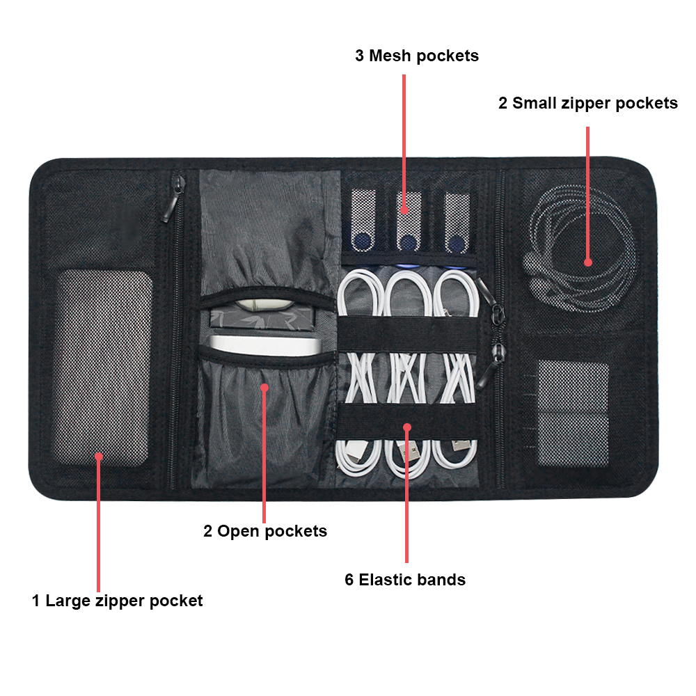 Bolsa Organizadora de Cables,  - Office Tech For Home reseña y precio