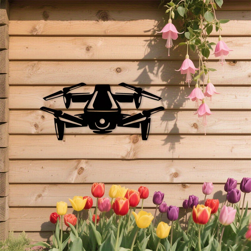 Moderna Silueta de Dron en Alu - Office And Tech reseña y precio