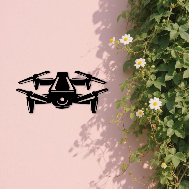 Moderna Silueta de Dron en Alu - Office And Tech reseña y precio