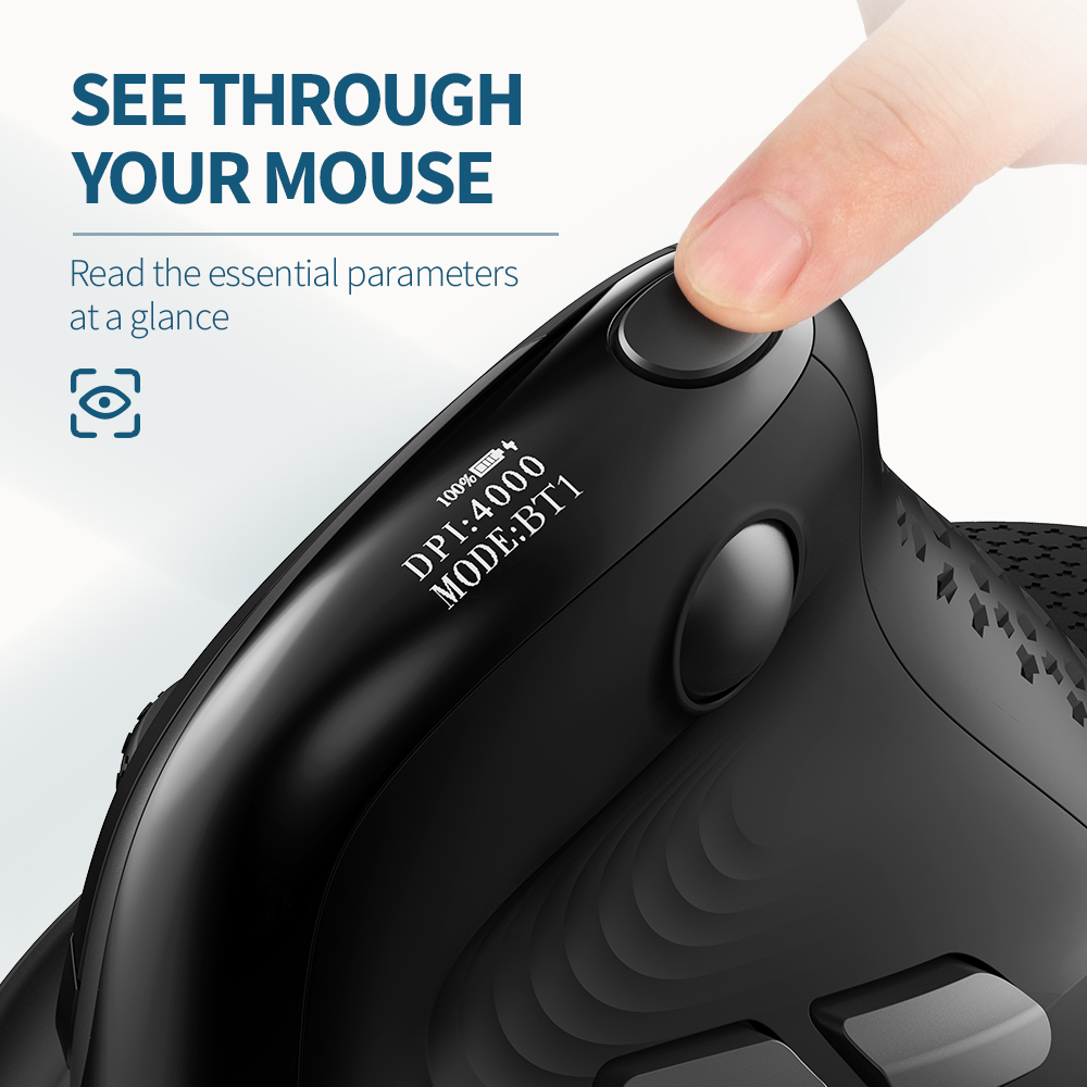 Delux Seeker M618XSD ergonómic - Ergonomic Mouse Vertical reseña y precio