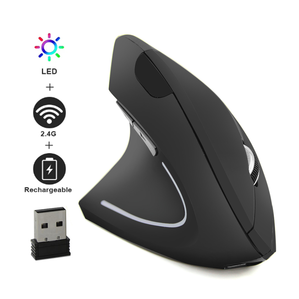 Ratón vertical inalámbrico con - Ergonomic Mouse Vertical reseña y precio