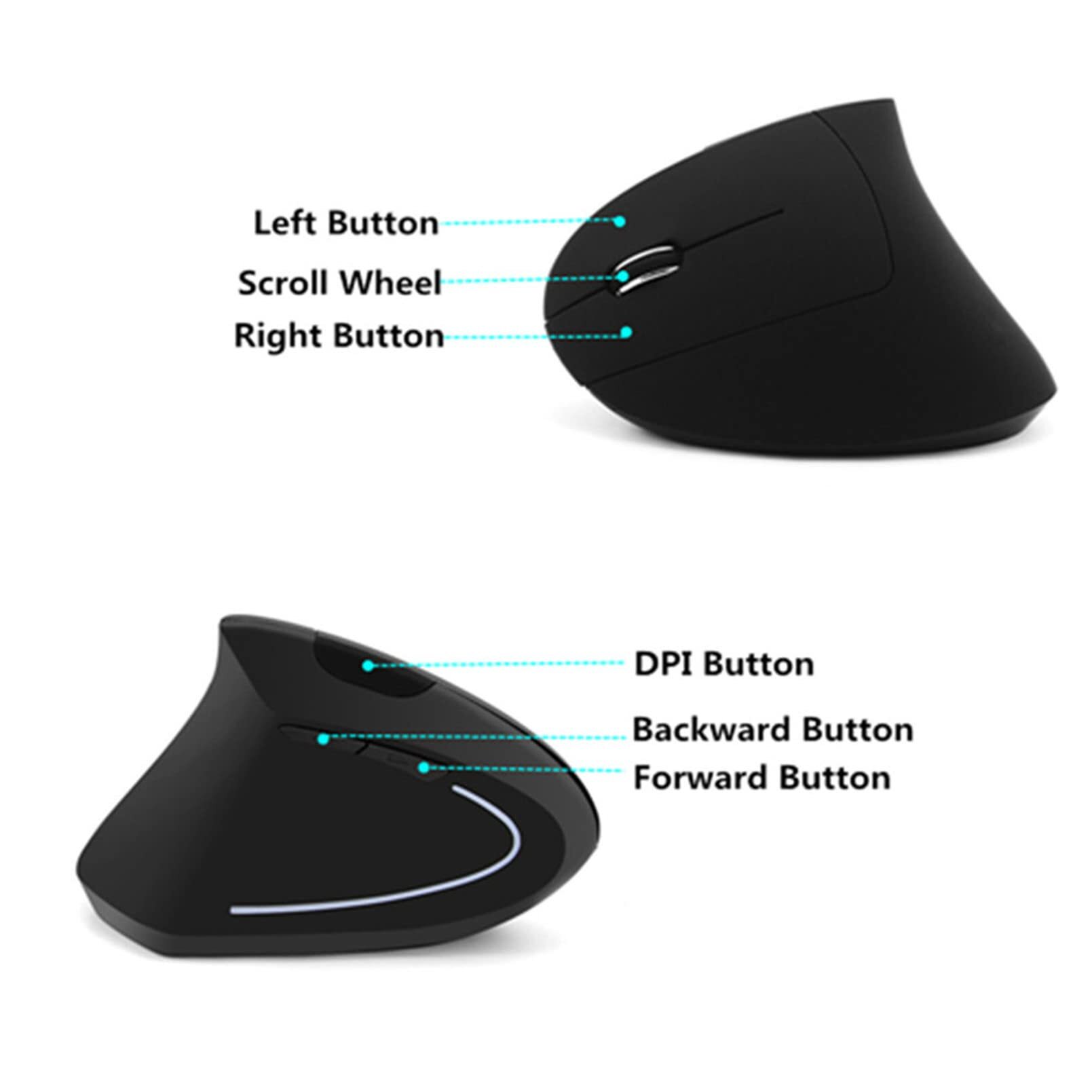 Ratón vertical inalámbrico con - Ergonomic Mouse Vertical reseña y precio