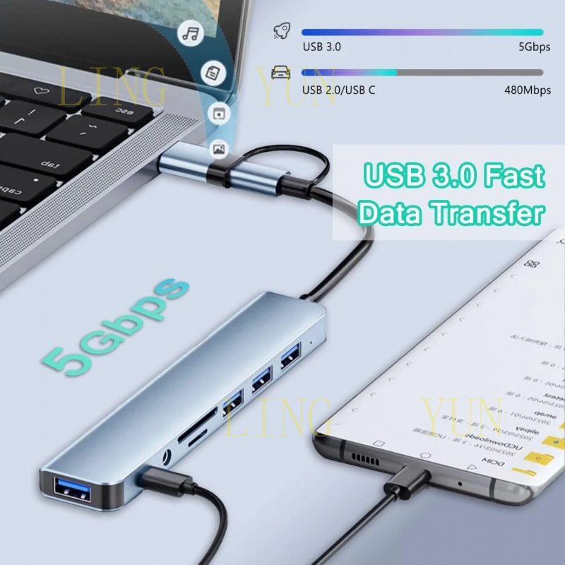 HUB USB Tipo C, HUB USB 3.0, U - Multi Port Usb Hub reseña y precio