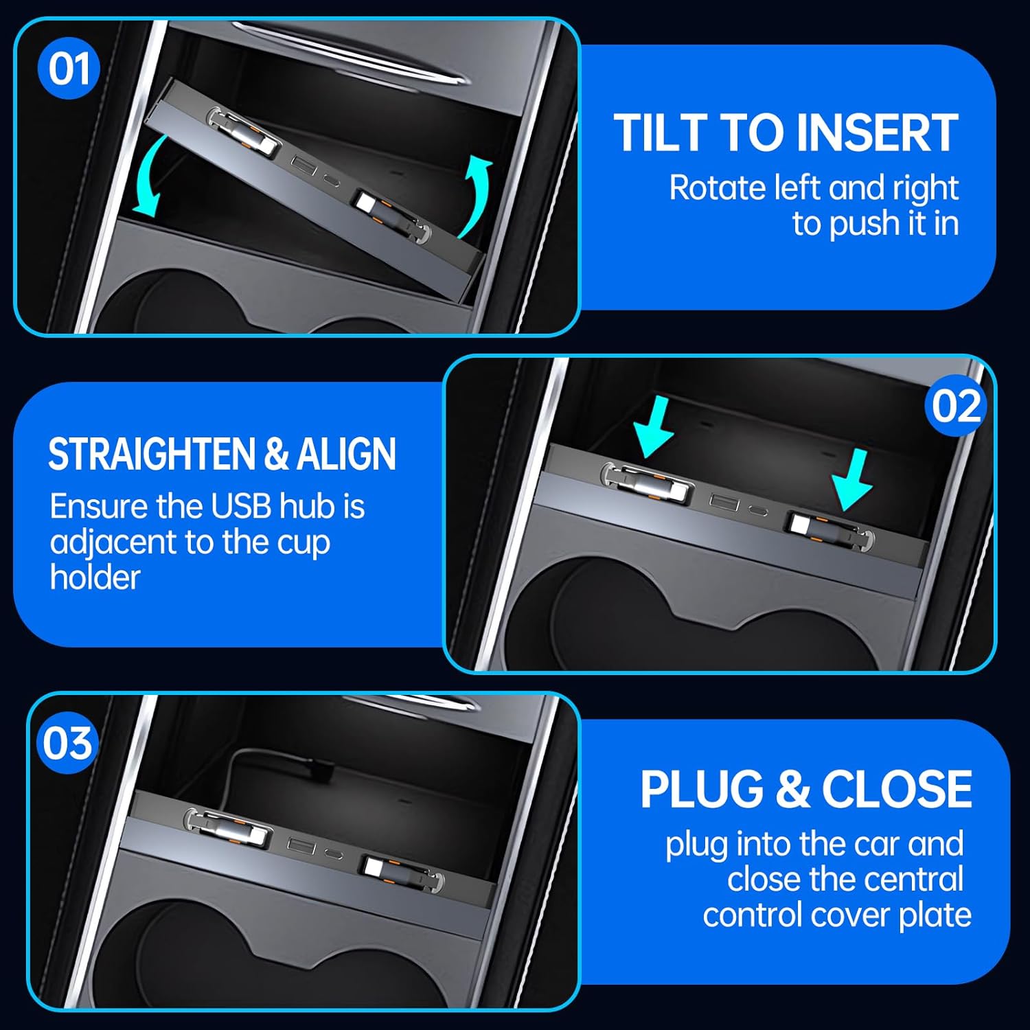 Hub USB para Tesla Model Y 202 - Multi Port Usb Hub reseña y precio