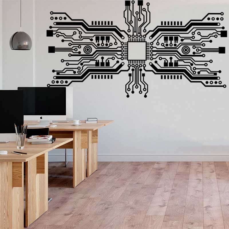 Pegatina de pared con Chip de  - Office Tech Furniture reseña y precio