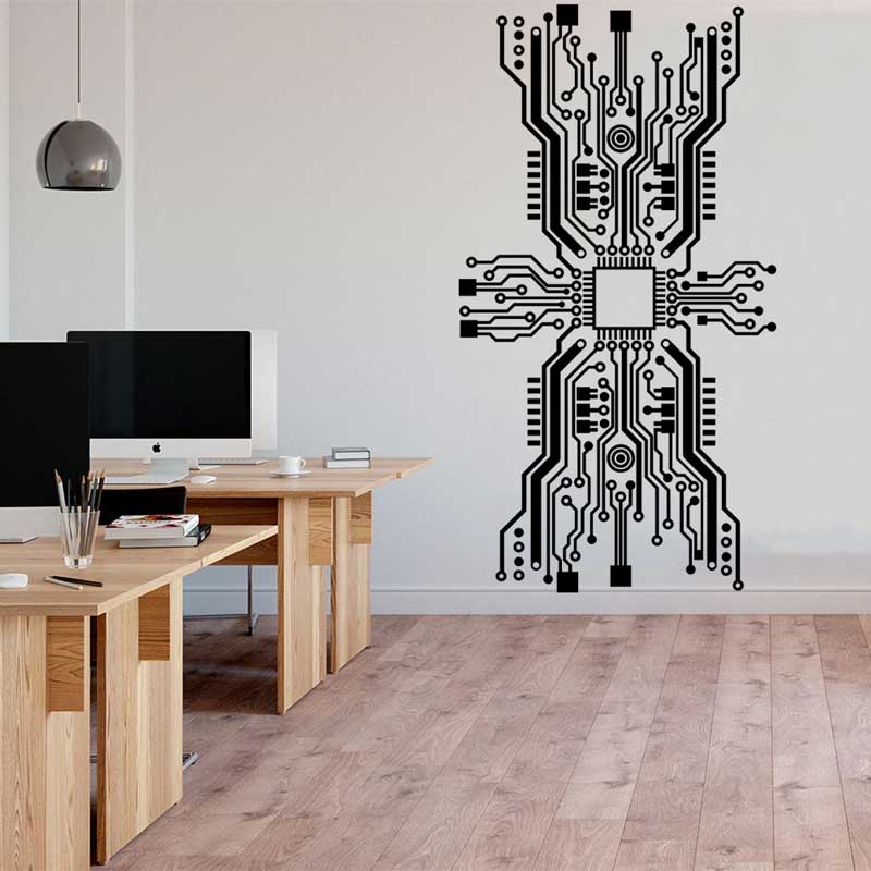 Pegatina de pared con Chip de  - Office Tech Furniture reseña y precio