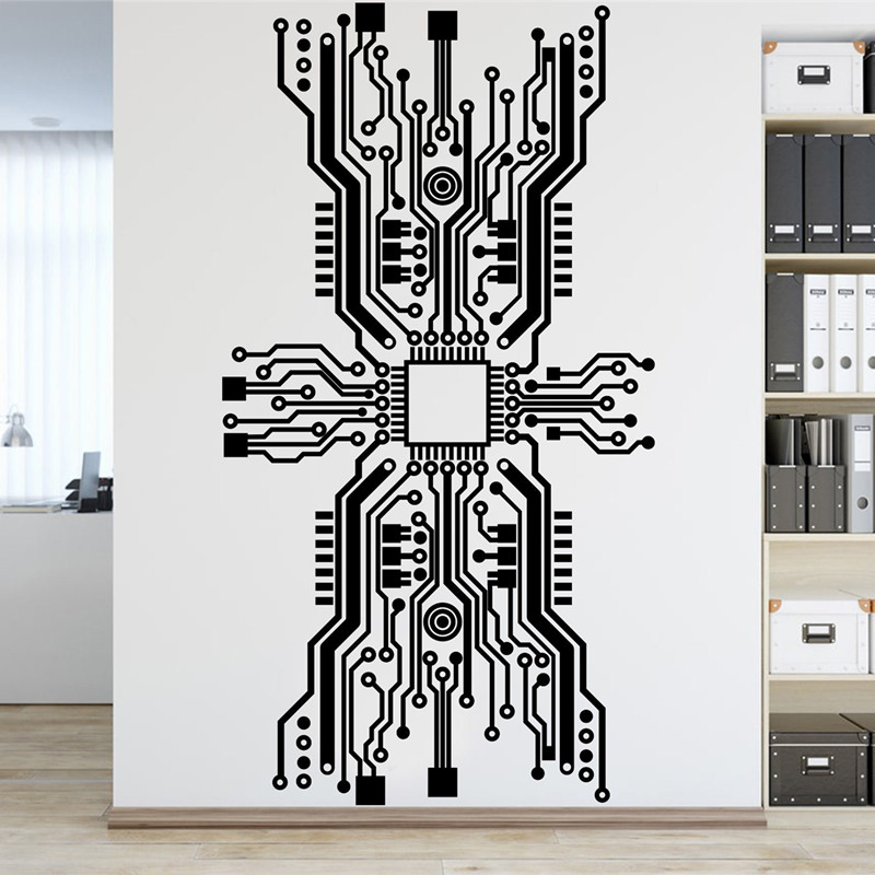 Pegatina de pared con Chip de  - Office Tech Furniture reseña y precio